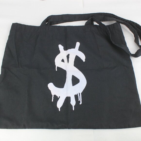 Ksubi Thin Black Money Sign Tote Bag - Picture 1 of 4